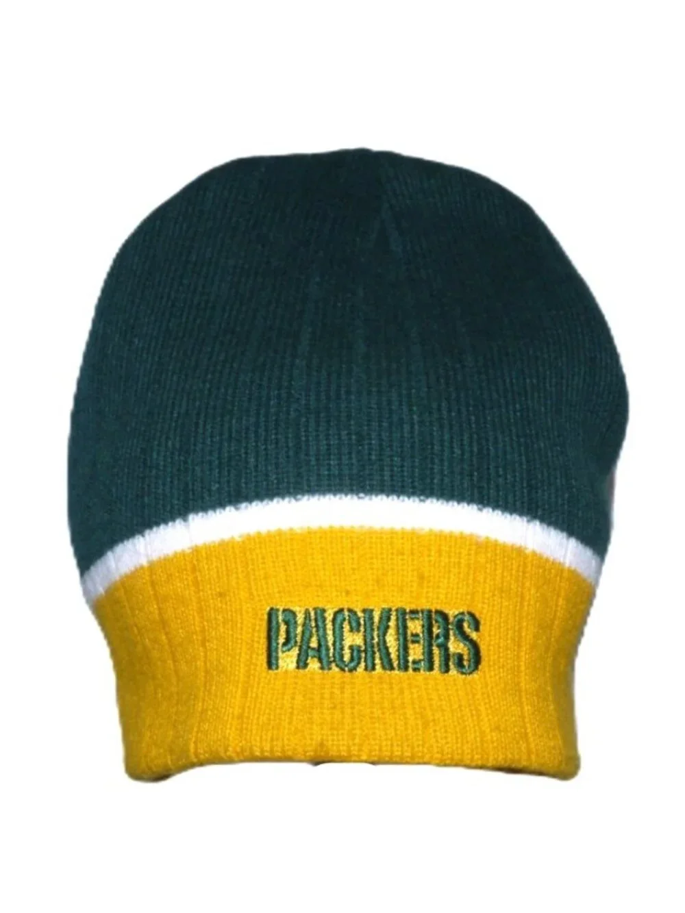 Green Bay Packers NFL 100% acrylic thicker knit winter beanie hat cap Adult size